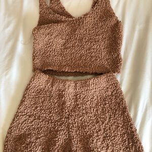Cozy light brown lounge set